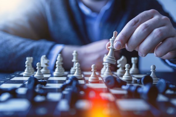 Chess pieces symbolising strategy and focus