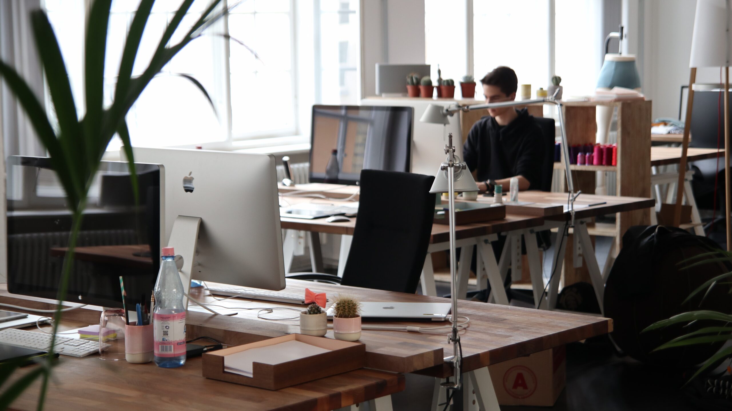 Modern office workspace
